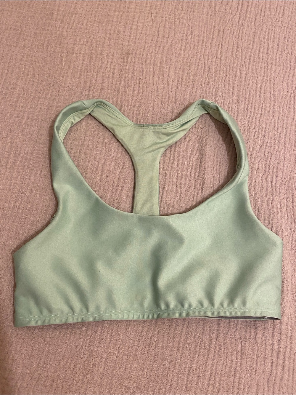 ALO Yoga Light Sage Racerback Sports Bra. Size S
